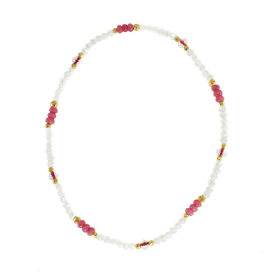 Regalo di feste di vetro Handcrafted di Crystal Multicolor Beaded Necklace For