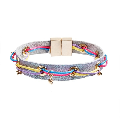 Colore di cuoio di Mulit del braccialetto del fermaglio del magnete elegante per la ragazza