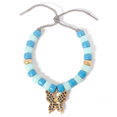 Il leopardo Dot Stone Forte Beads Bracelet, multi leopardo di zircone ha bordato il braccialetto