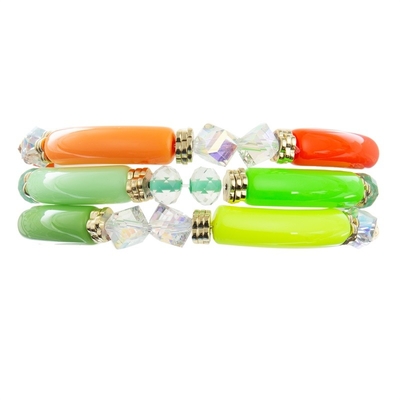 Colore verde fresco delle perle del boutique del regalo accessibile fatto a mano del braccialetto per il partito