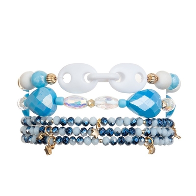 Braccialetto di Crystal Glass Masterfully Crafted Beads per amicizia Lucky Jewelry delle ragazze