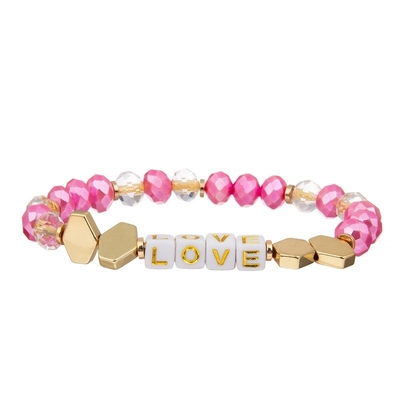 Personalizzi la lettera di amore borda delicato fatto a mano accatastabile del braccialetto elastico minimalista