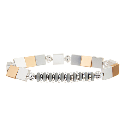 Braccialetti naturali della pietra preziosa del quadrato che guariscono i gioielli di pietra delle donne dei braccialetti della perla