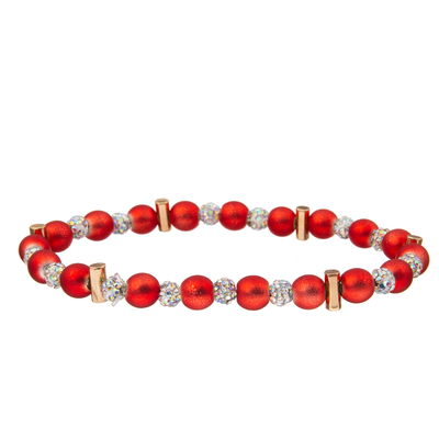7 braccialetti fatti a mano delle perle di colori con Crystal Ball
