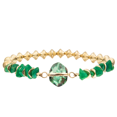 La ghiaia fatta a mano borda i braccialetti con la girobussola ha modellato i montaggi di rame ha sfaccettato il cristallo