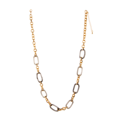 Collana dorata variopinta del collegamento a catena di incanto 14K della O-catena per le donne