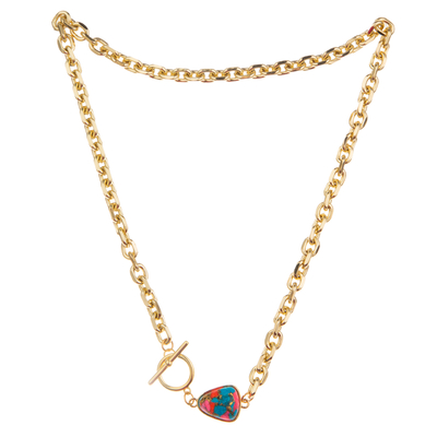 Collana dorata semplice europea del collegamento a catena del pendente di modo 14K