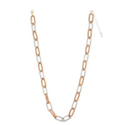 Insieme in rilievo multicolore della collana del pendente 14K del collegamento a catena dorato all'ingrosso della graffetta