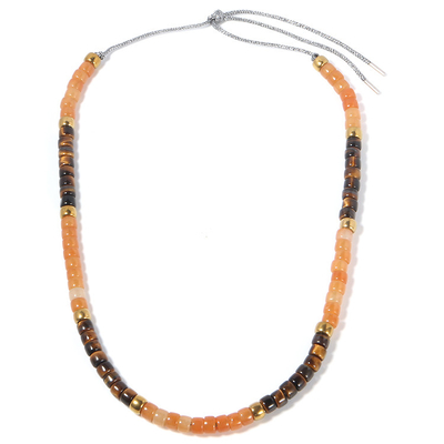 Lunghezza 32&quot; collana in rilievo multicolore, collana di pietra naturale delle perle di 6*8mm