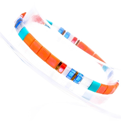 I braccialetti fatti a mano delle mattonelle di Tila allungano la norma elastica di UE per il regalo delle donne