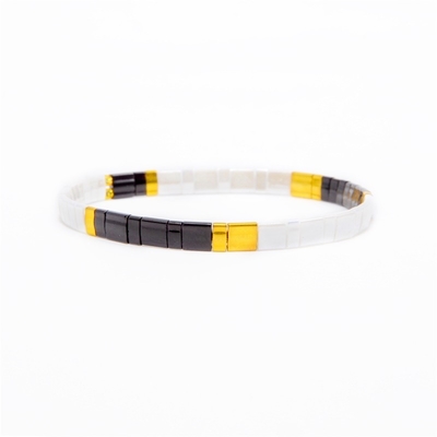 Braccialetto della perla di Tila della donna, braccialetto di allungamento della perla di Classcial 8mm