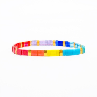 Colore multiplo della Boemia di Tila Miyuki Bead Friendship Bracelets