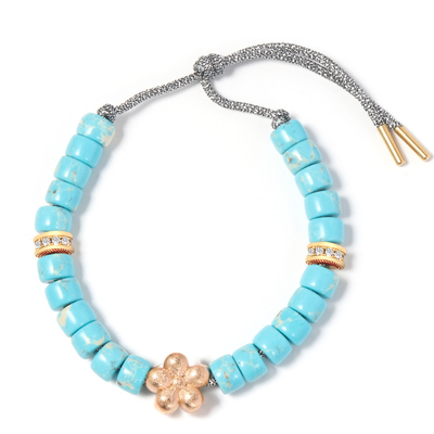 il turchese blu di 16cm ha bordato il fatto a mano degli uomini dei braccialetti tessuto con il rivestimento di E