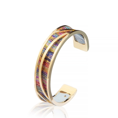 Includa il modo di Boho Boemia del braccialetto del braccialetto del polsino dell'arcobaleno placcato oro