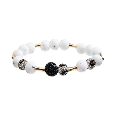 Giovane signora Wear di Crystal Stretchy Bracelets Twinkling For della palla della roccia dell'OEM Shambhala
