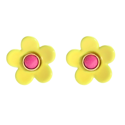 Orecchini 5g/Pair dello smalto del fiore del ODM dell'OEM variopinti per le donne