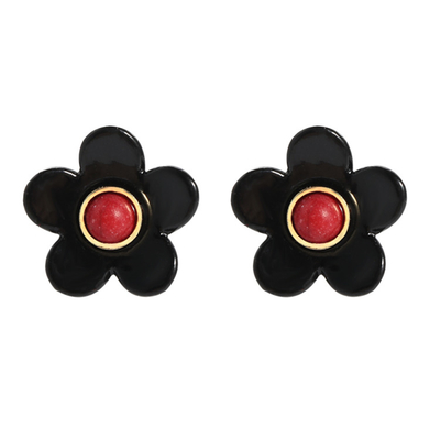 Orecchini 5g/Pair dello smalto del fiore del ODM dell'OEM variopinti per le donne