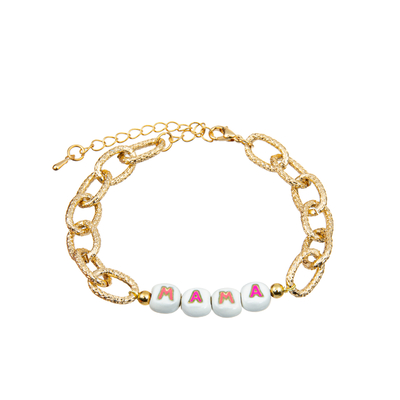 Braccialetto in rilievo della lettera placcato argento dell'oro di Diy 14k con l'estremità dell'aragosta