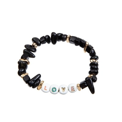 PVD ha placcato i braccialetti fatti a mano delle perle, braccialetto elastico della perla dello smalto di 18.5cm