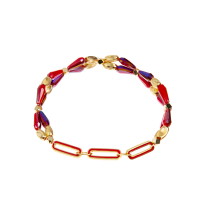 Lacrima Crystal Handmade Beads Bracelets Weaved per le collezioni di Natale