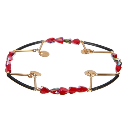 Colore dell'arcobaleno dei braccialetti a catena di Crystal Stretchy Spring Zircon Star