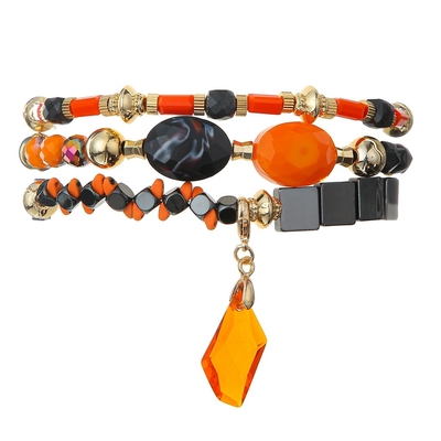 I gioielli elastici di Halloween hanno fissato lo stile di Swarovski con Crystal Hematite Charm