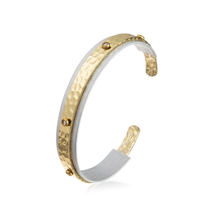 Gioielli ispiratori aperti del braccialetto di Grey Leather Bracelet Hammer Metal delle donne