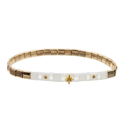 L'amicizia unica attira la ricchezza Lucky Handcraft Beads Tila Bracelets ha messo per signora