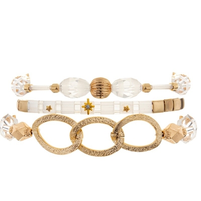 L'amicizia unica attira la ricchezza Lucky Handcraft Beads Tila Bracelets ha messo per signora