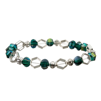Le perle di forma della luna con le perle d'ottone d'argento passano a braccialetti del mestiere i gioielli creativi