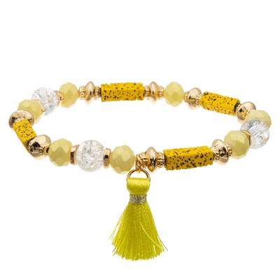 Catenaccio di cuoio di Crystal Bead Bracelet With Magnetic dell'involucro per la ragazza