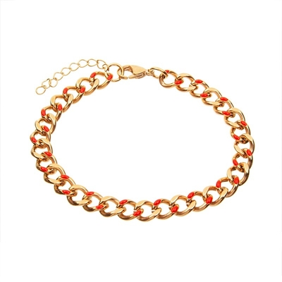 L'oro punk dei braccialetti 18K di incanto di acciaio inossidabile di colore dello smalto di stile ha placcato su misura