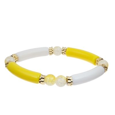 Il blocco fatto a mano borda il regalo elastico di colore della collezione primaverile del braccialetto del braccialetto per la ragazza