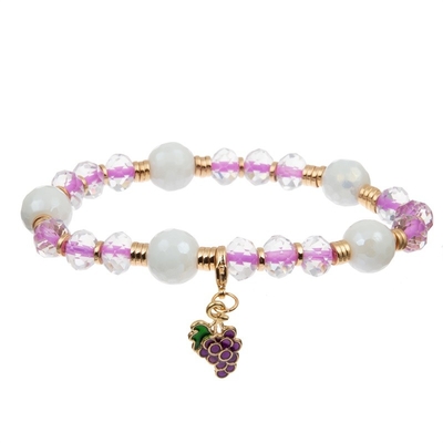 Smalti il braccialetto fatto a mano di multi di colore incanto di Bowknot con Facted Crystal Beads