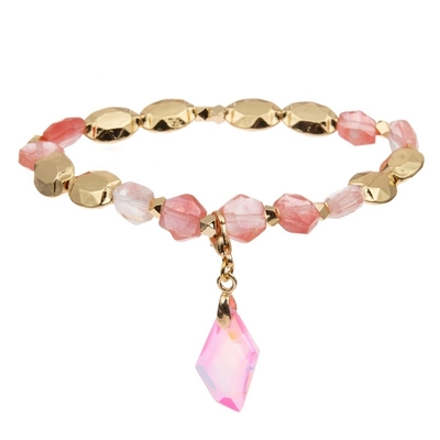 Pietre preziose che guariscono unisex prezioso di Crystal Stretch Beaded Bracelet Semi
