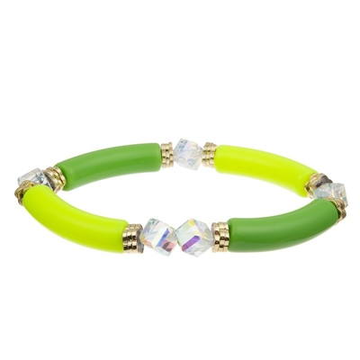 Colore verde fresco delle perle del boutique del regalo accessibile fatto a mano del braccialetto per il partito