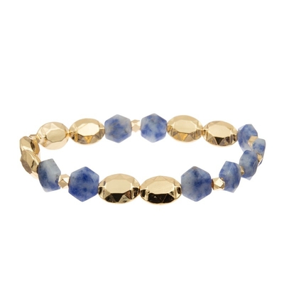 Braccialetto Mala For Thanks Giving Gift di potere di guarigione di Opal Natural Beads Hexagon Stone