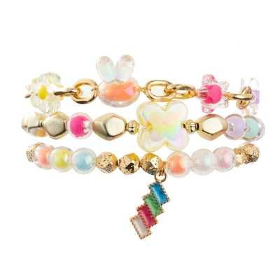 Colore di sogno di allungamento di fiaba in rilievo unisex del braccialetto con incanto dell'arcobaleno