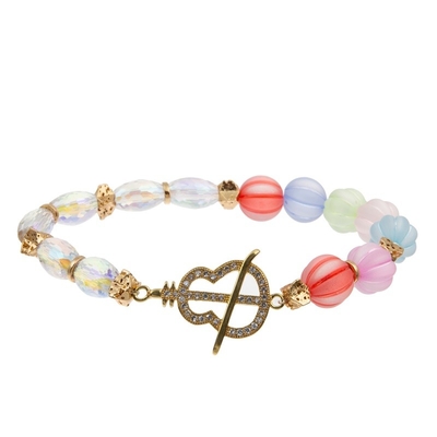 Le perle di Candy Handcraft il braccialetto accatastabile elastico messo con incanto di zircone di lustro