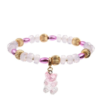 I braccialetti Candy di Jelly Bear Charm Handmade Beads colorano il regalo di Brithday per la ragazza