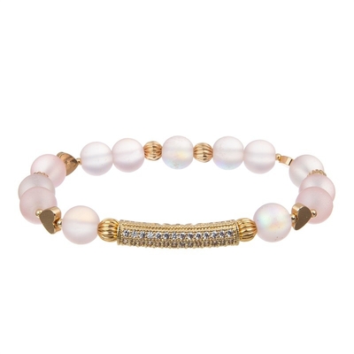 L'oro rosa di San Valentino pavimenta il braccialetto di Antivari personalizza il nome per l'amica