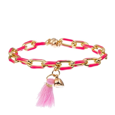 Braccialetti fatti a mano del collegamento a catena di incanto magnetico del cuore per il regalo di San Valentino dell'amante