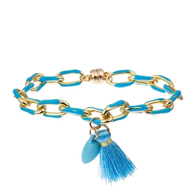 Braccialetti fatti a mano del collegamento a catena di incanto magnetico del cuore per il regalo di San Valentino dell'amante