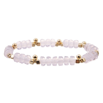 L'oro Bean Charms With Multi Color borda il braccialetto elastico per il regalo di Brithday