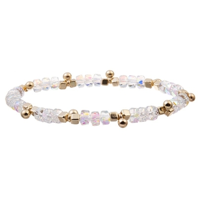 L'oro Bean Charms With Multi Color borda il braccialetto elastico per il regalo di Brithday
