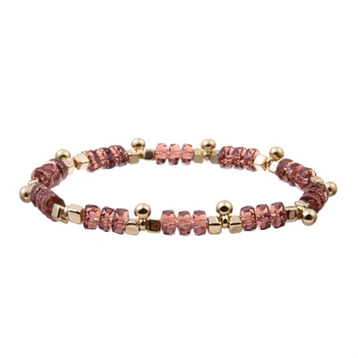 L'oro Bean Charms With Multi Color borda il braccialetto elastico per il regalo di Brithday