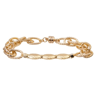 Braccialetto di Chunky Gold Bracelet Gold Link del braccialetto a catena dell'oro di dichiarazione 14K