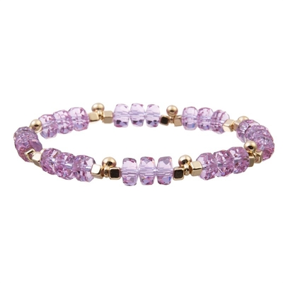 L'oro Bean Charms With Multi Color borda il braccialetto elastico per il regalo di Brithday