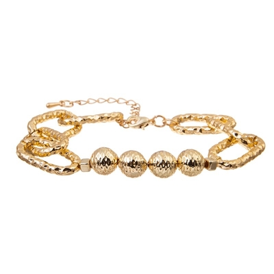 Braccialetto di Chunky Gold Bracelet Gold Link del braccialetto a catena dell'oro di dichiarazione 14K