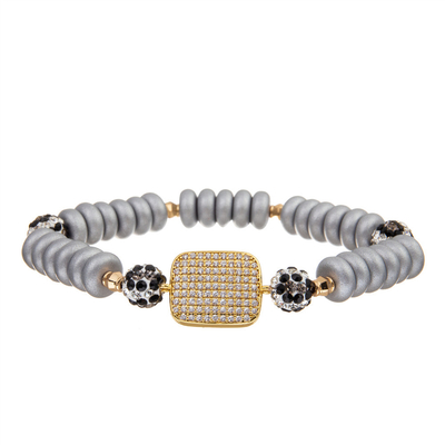 Oro di pietra di Boho del metallo del braccialetto d'ottone fatto a mano su ordinazione dei braccialetti placcato per le donne